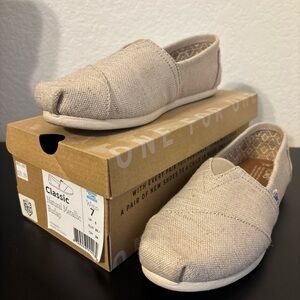 Toms Women's Natural Metallic Loafers